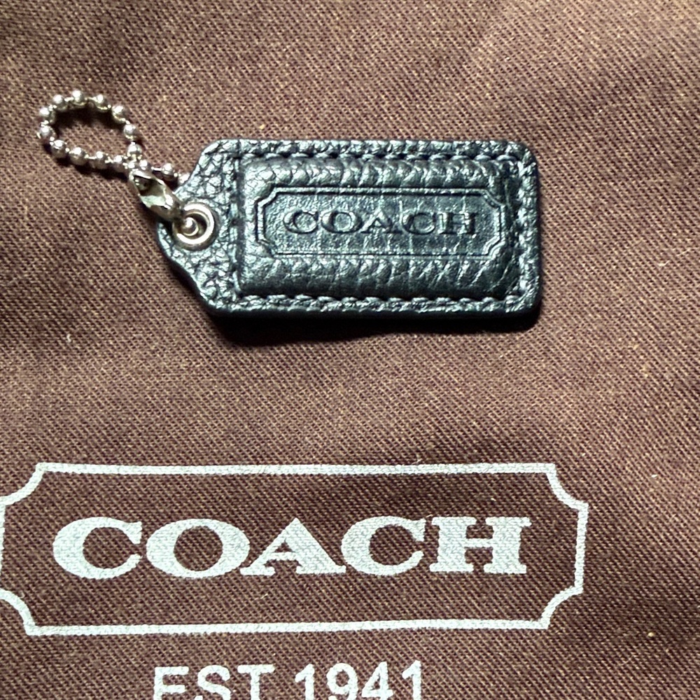 Coach Black Hang Tag